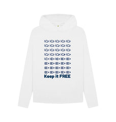 Athletic Grey Keep it FREE Relaxed Fit Women's Organic Cotton Hoody