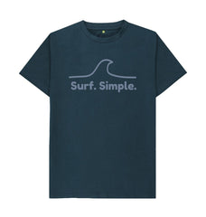 Black Surf Simple Organic Cotton T-shirt