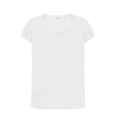 White Pure and Simple Women's Scoop Neck Organic Cotton T-shirt