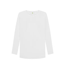 White Pure and Simple Women's Organic Cotton Long Sleeve T-shirt