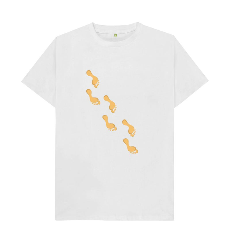 Footprints in the Sand Men's/Unisex Organic Cotton T-shirt