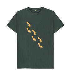 Footprints in the Sand Men's/Unisex Organic Cotton T-shirt