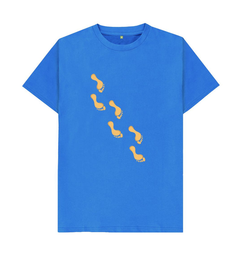 Footprints in the Sand Men's/Unisex Organic Cotton T-shirt