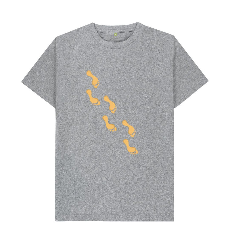 Footprints in the Sand Men's/Unisex Organic Cotton T-shirt