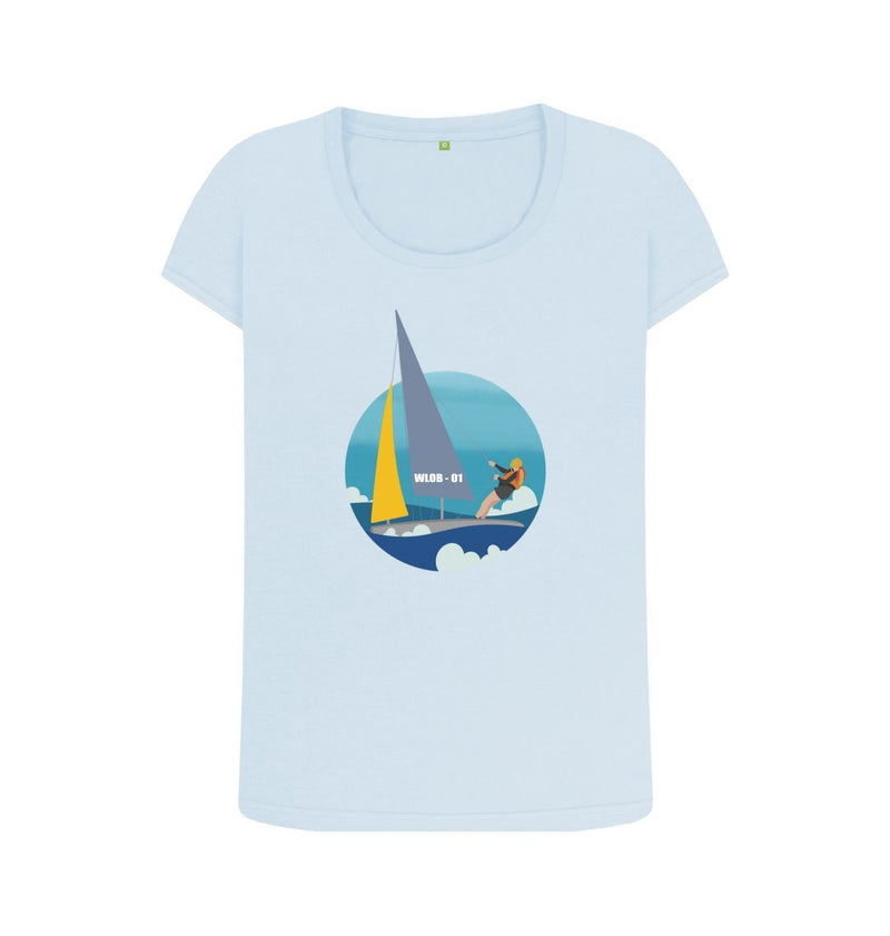 Sail On Women's Scoop Neck Organic Cotton T-shirt