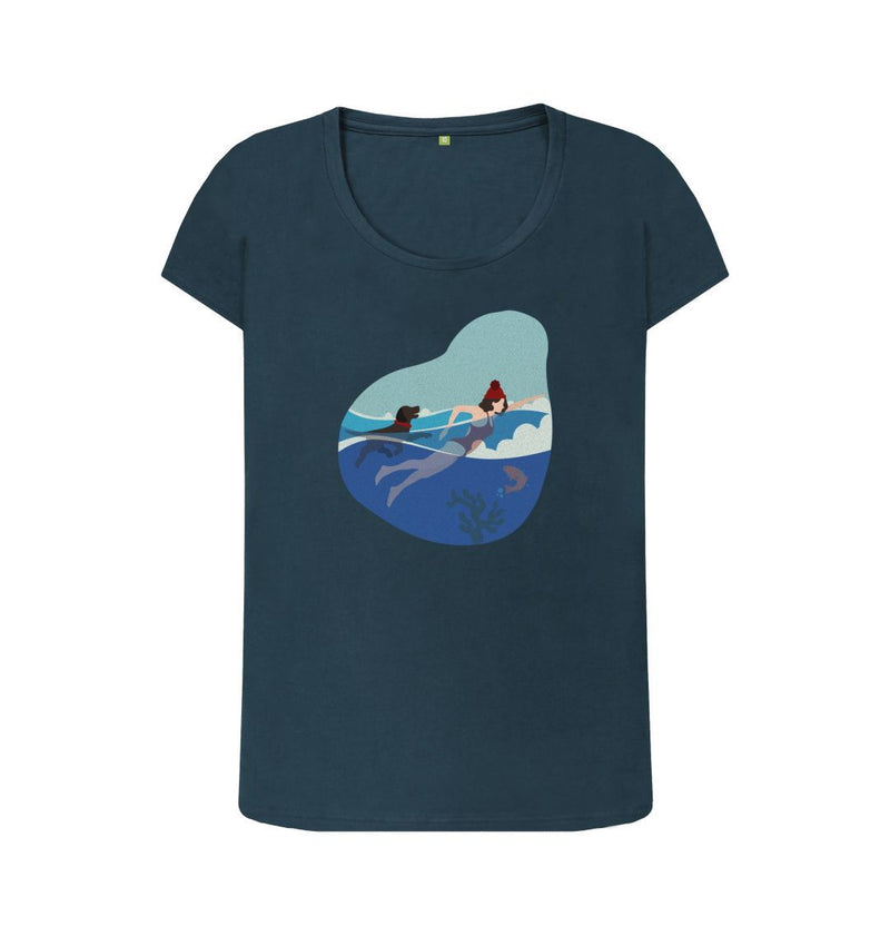 Wild Swimming Women's Scoop Neck Organic Cotton T-shirt 