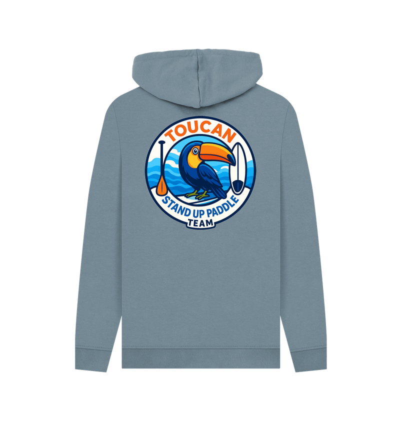 Stone Blue Printed Hoody