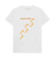 Leave Only Footprints Men's/Unisex Organic Cotton T-shirt