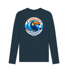Navy Blue Printed Long Sleeve T Shirt