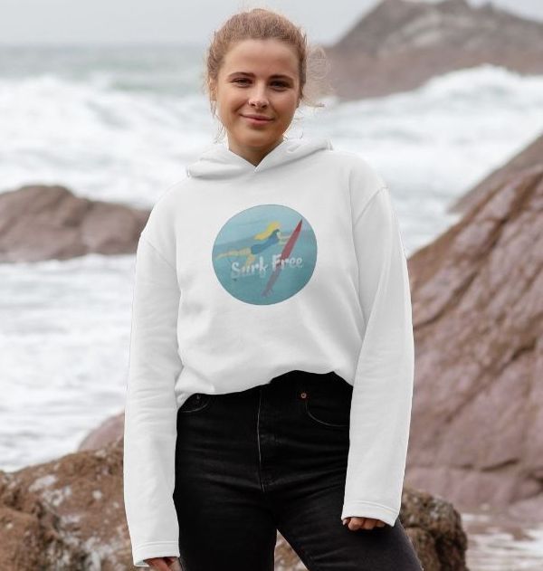 Surf Free Women's Relaxed Fit Organic Cotton Hoody