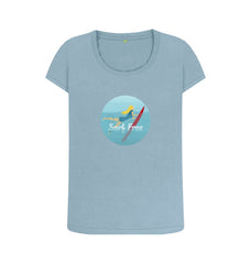 Surf Free Women's Scoop Neck Organic Cotton T-shirt