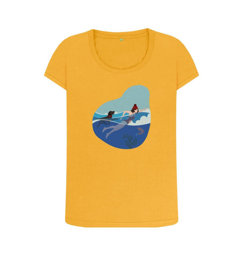 Wild Swimming Women's Scoop Neck Organic Cotton T-shirt 