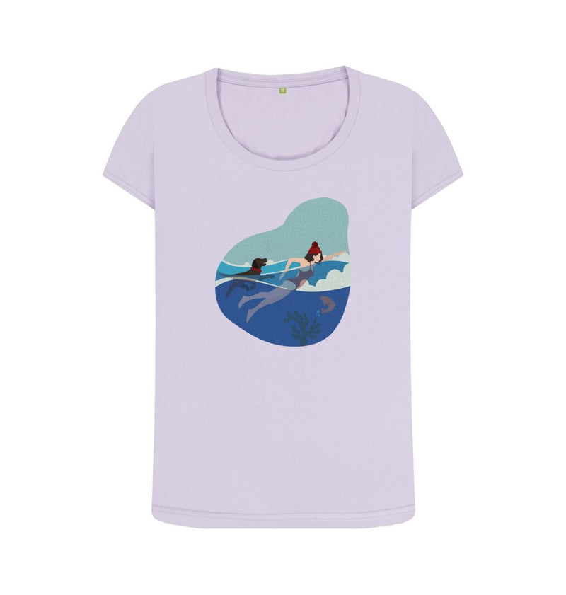 Wild Swimming Women's Scoop Neck Organic Cotton T-shirt 