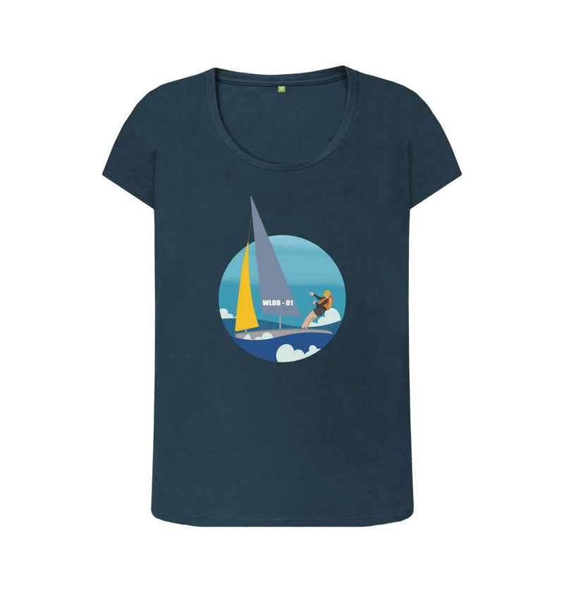 Sail On Women's Scoop Neck Organic Cotton T-shirt