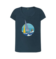 Sail On Women's Scoop Neck Organic Cotton T-shirt