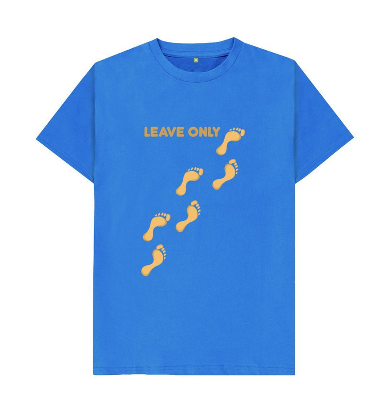 Leave Only Footprints Men's/Unisex Organic Cotton T-shirt