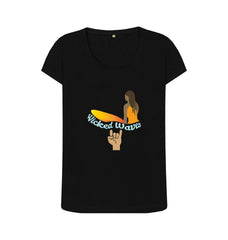 Wicked Waves Women's Scoop Neck Organic Cotton T-shirt