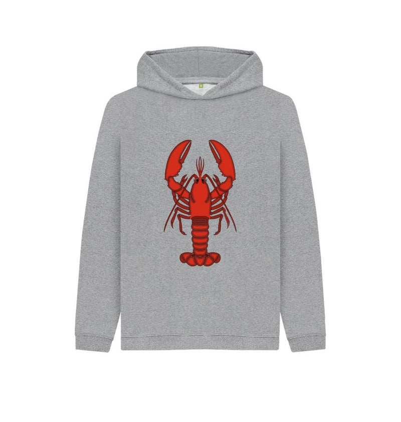 Athletic Grey Larry the Lobster Children's Organic Cotton Hoody