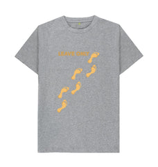 Leave Only Footprints Men's/Unisex Organic Cotton T-shirt