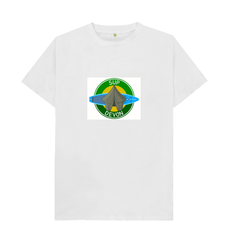 White SUP Devon Organic Cotton Men's\/Unisex T-shirt