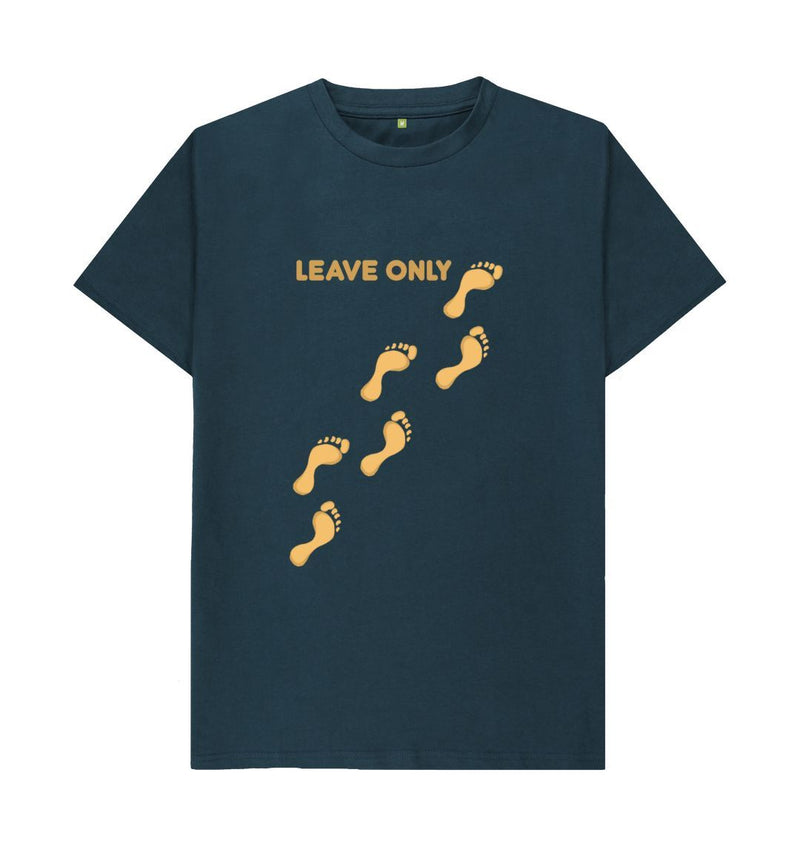 Leave Only Footprints Men's/Unisex Organic Cotton T-shirt