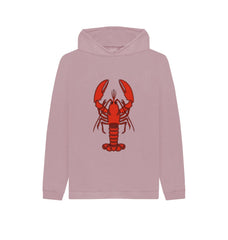 Athletic Grey Larry the Lobster Children's Organic Cotton Hoody