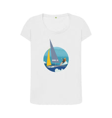 Sail On Women's Scoop Neck Organic Cotton T-shirt