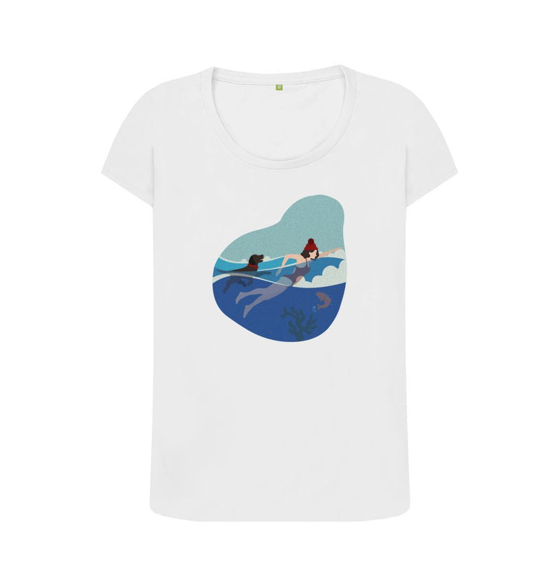 Wild Swimming Women's Scoop Neck Organic Cotton T-shirt 