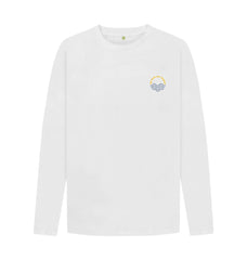 Navy Blue We love our beach Organic Cotton Long Sleeve T-shirt
