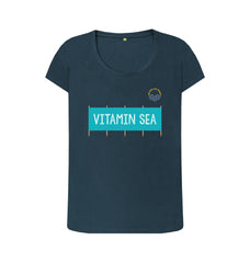 White Vitamin Sea Windbreak Women's Organic Cotton T-shirt