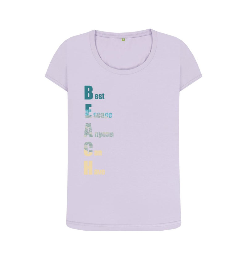 Best Escape Women's Organic Cotton Scoop Neck T-shirt