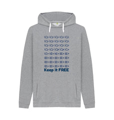 Light Heather Keep it FREE Organic Cotton Hoody