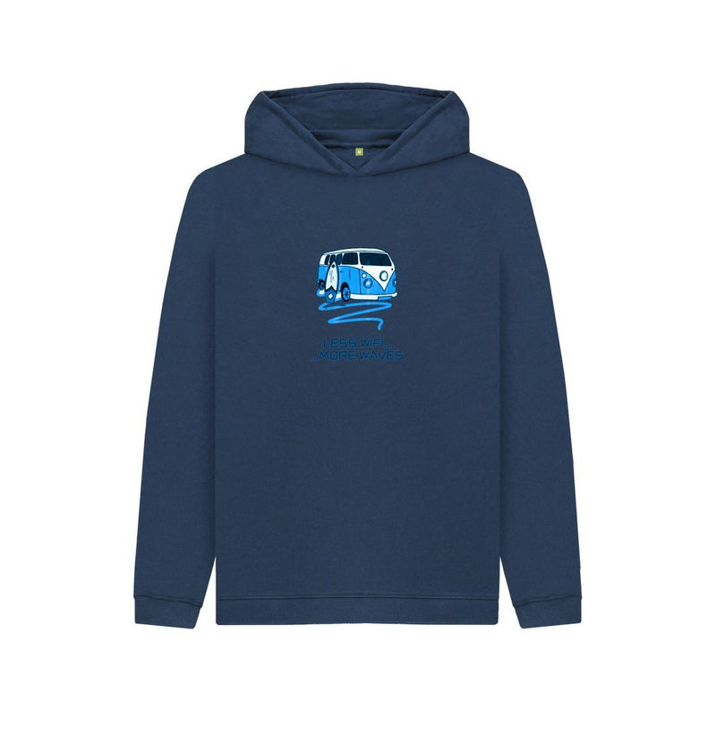 Stone Blue Coral Blue Surf Van Children's Organic Cotton Hoody