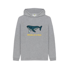 Navy Blue Whale of a time Children's Organic Cotton Hoody