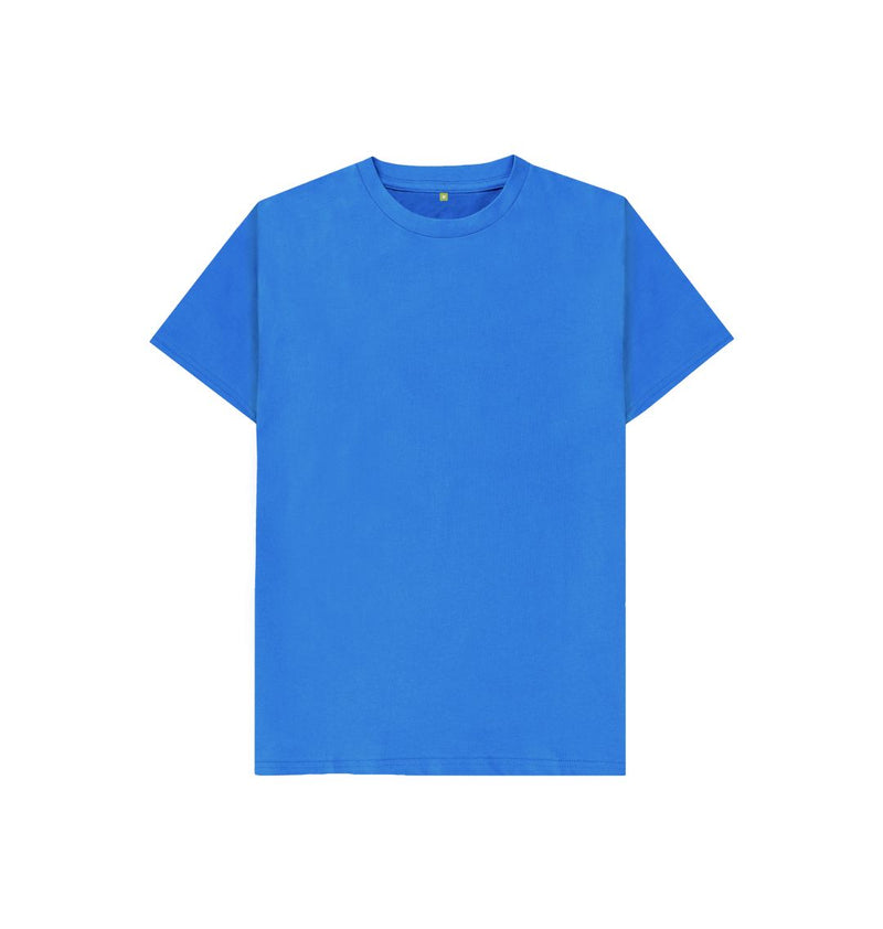 Bright Blue Pure and Simple Children's Organic Cotton T-shirt