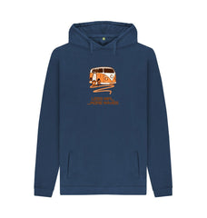 Black Coral Orange Surf Van Organic Cotton Hoody