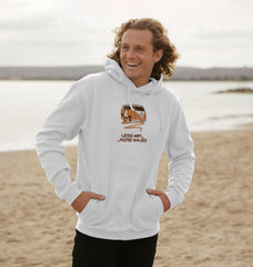 Black Coral Orange Surf Van Organic Cotton Hoody