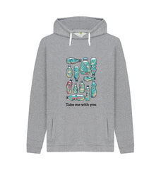 White Take me with you Organic Cotton Hoody