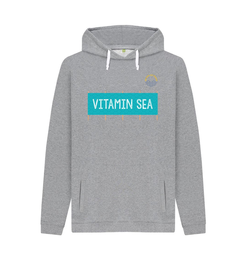 Light Heather Vitamin Sea Windbreak Organic Cotton Hoody