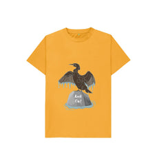 White Rock On Cormorant Children's Organic Cotton T-shirt