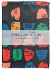 Beeswax Food Wrap  |  Millie design in Black by Lucas Loves