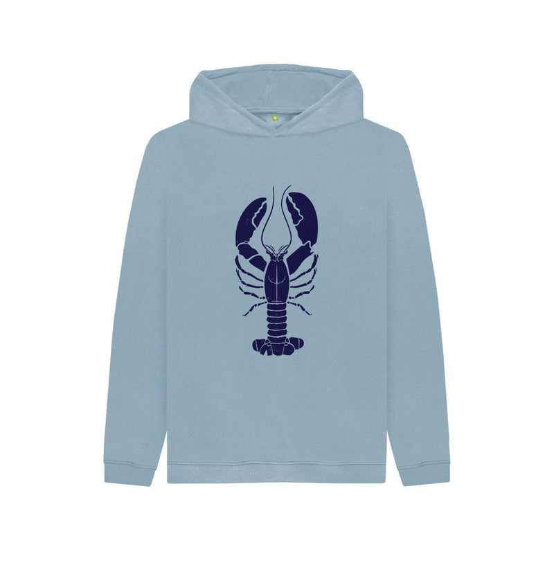Athletic Grey Lively Lobster Children's Organic Cotton Hoody