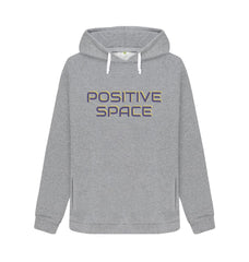 Light Heather Positive Space Women's Organic Cotton Hoody