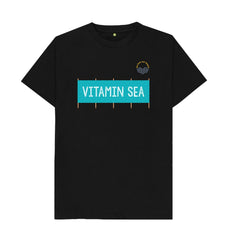 White Vitamin Sea Windbreak Organic Cotton T-shirt