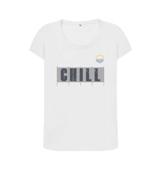 White Chill Windbreak Women's Organic Cotton T-shirt