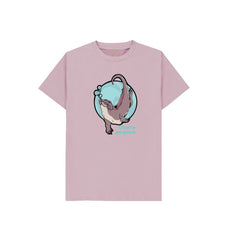Mauve Otterly Gorgeous Children's Organic Cotton T-shirt