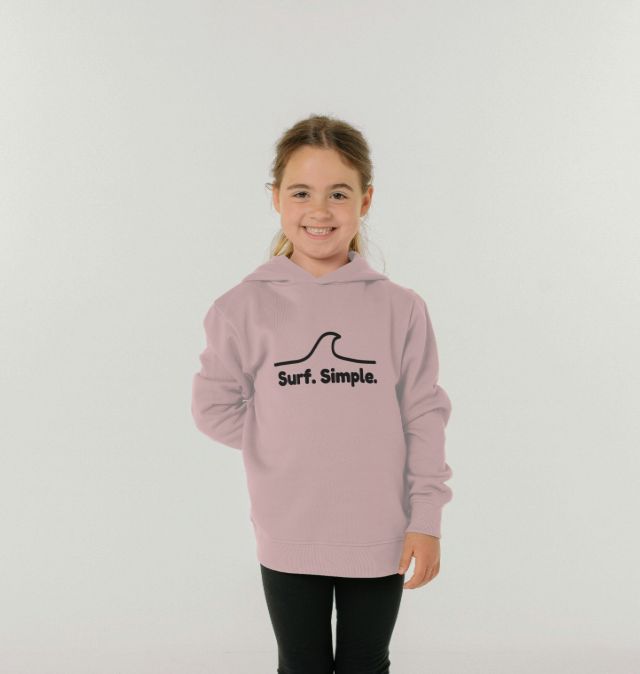 Athletic Grey Surf Simple Children's Organic Cotton Hoody