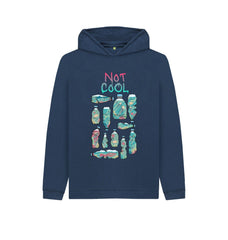 Navy Blue Message in a bottle Children's Organic Cotton Hoody