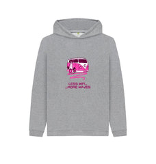 Athletic Grey Coral Pink Surf Van Children's Organic Cotton Hoody