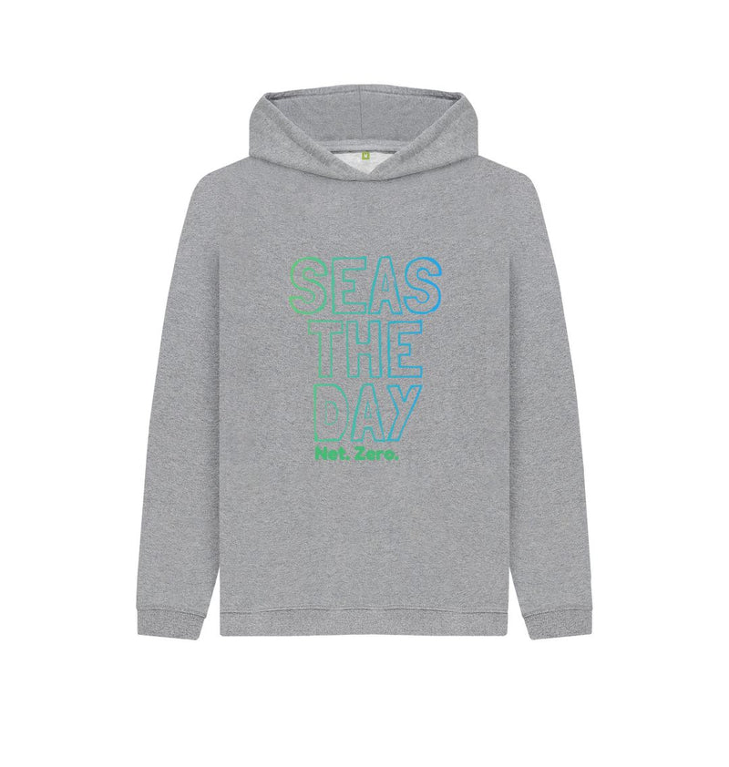 Navy Blue Sea's the day Children's Organic Cotton Hoody